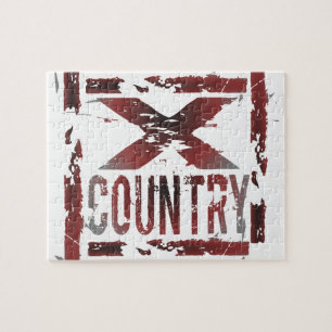 XC Cross Country Runner Jigsaw Puzzle
