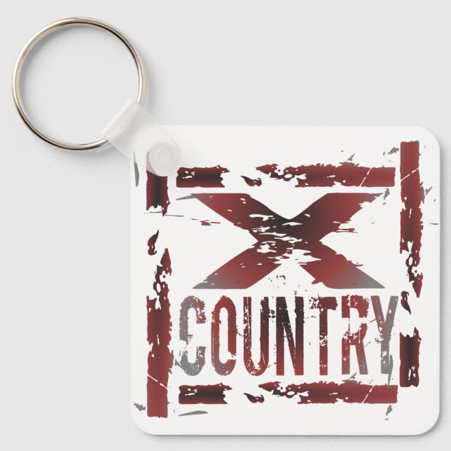 XC Cross Country Runner Keychain (Front)