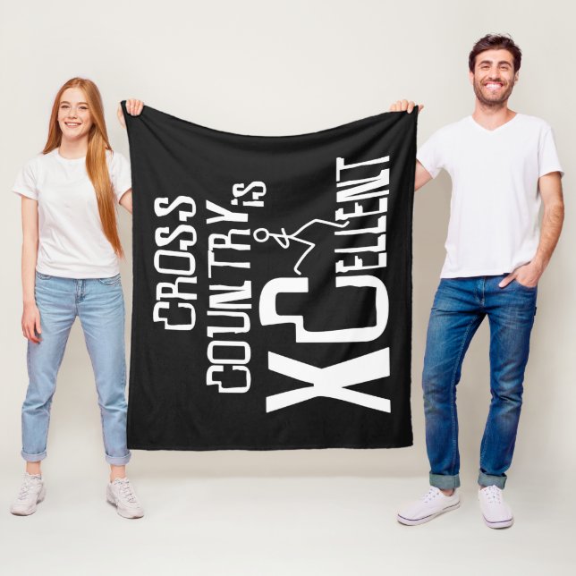 XC Cross Country  Running XCellent © Fleece Blanket (In Situ)