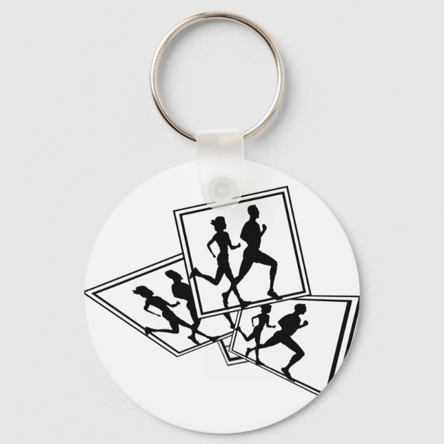 XC RUN RUN RUN CROSS COUNTRY KEY RING (Front)