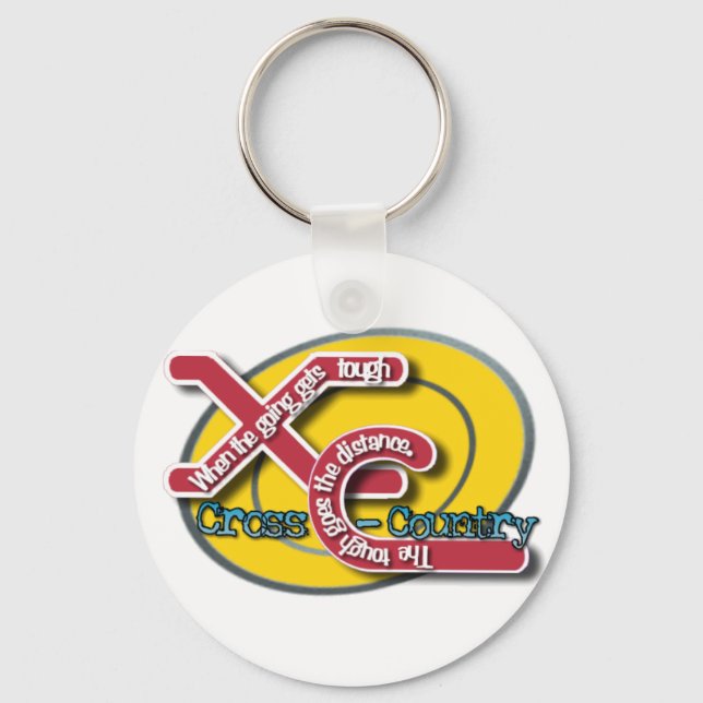 XC TOUGH MOTTO - CROSS COUNTRY KEY RING (Front)