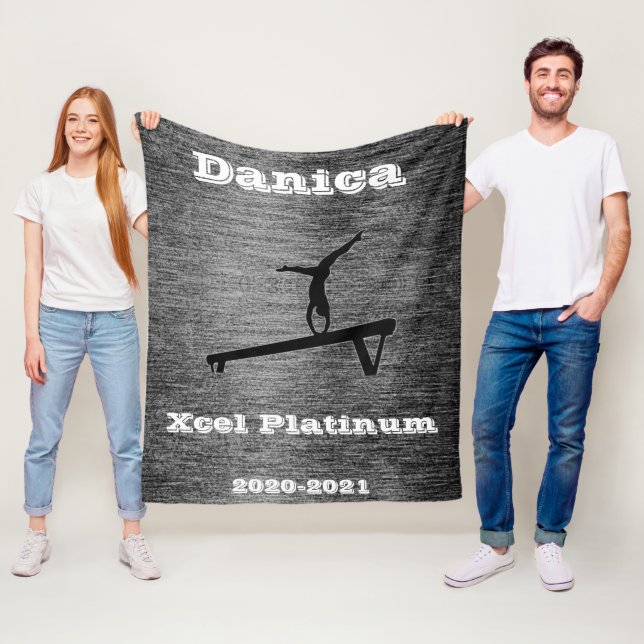 Xcel Platinum Gymnastics Custom Fleece Blanket (In Situ)