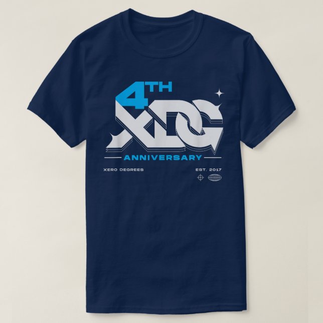 XDG 4th Anniversary  T-Shirt (Design Front)