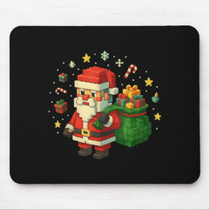 Xel Santa Claus With Retro Gamer Christmas  Mouse Pad