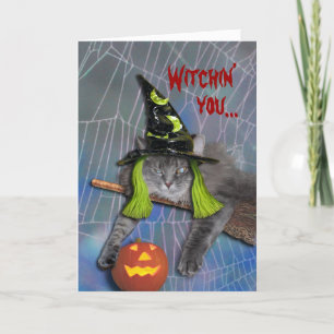Xena as witch -- customised card