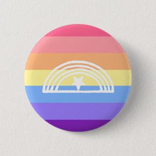 Xenogender pride 6 cm round badge