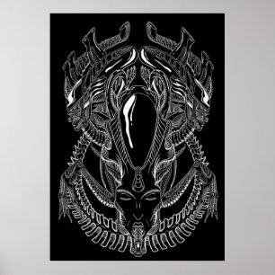 Xenomorph  Alien  HR Giger Poster