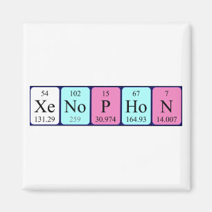 Xenophon periodic table name magnet