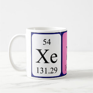 Xenos periodic table name mug