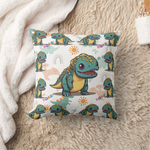 Xenotarsosaurus dinosaur Cute Kawaii Cushion