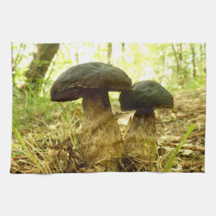 Xerocomus pruinatus Mushroom Tea Towel