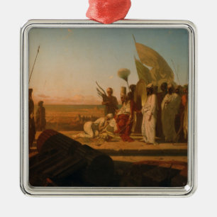 Xerxes at the Hellespont Metal Ornament