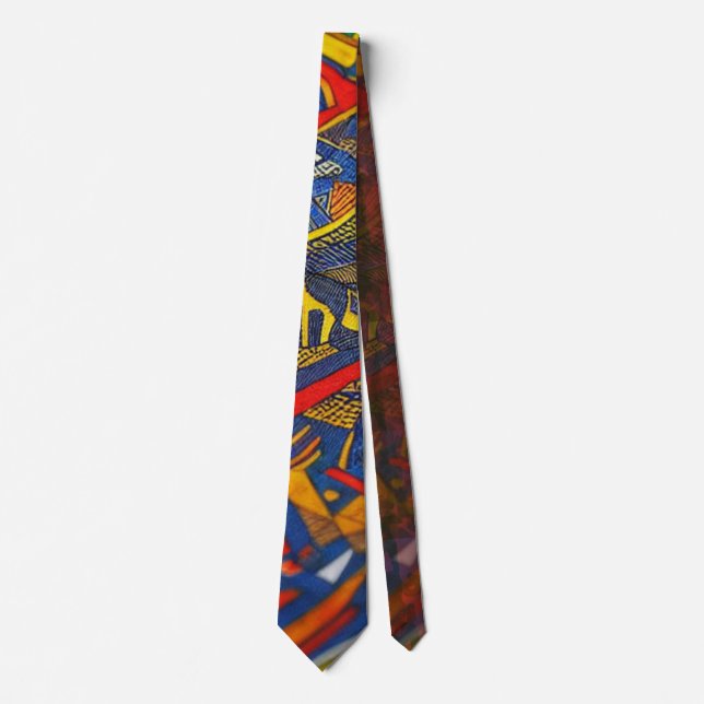 Xhosa Gaussian Blur Designer Tie (Front)