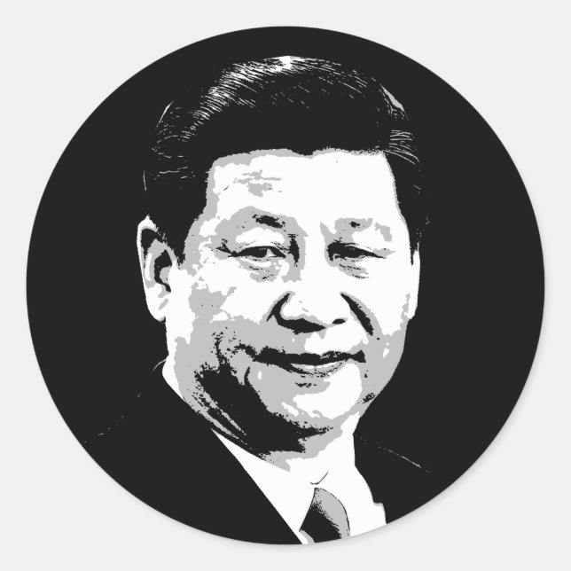 Xi Jinping Classic Round Sticker (Front)