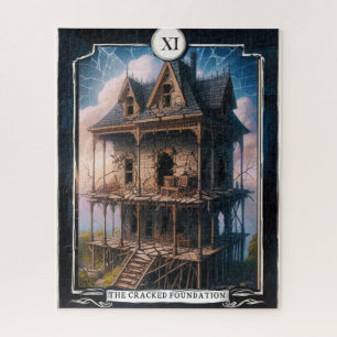 XI The Cracked Foundation - Built on Secrets Tarot Jigsaw Puzzle
