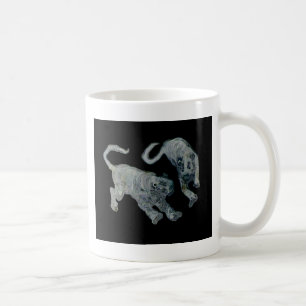 Xian China 2002 Ghost Tigers Black Square Tran Coffee Mug