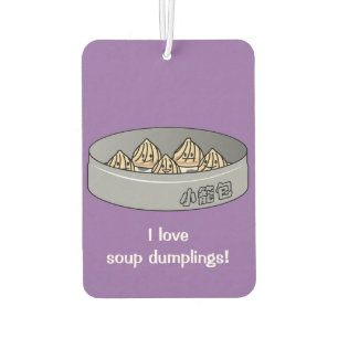 Xiaolongbao Chinese Soup Dumpling Dim Sum Bun Car Air Freshener