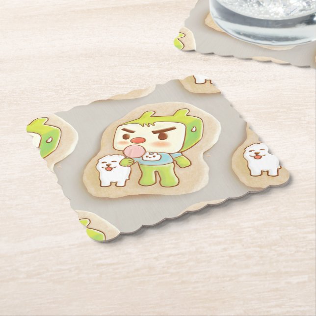 XiaoTieJun Icing Cookies Paper Coaster (Angled)