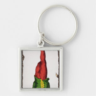 XII The Hanged Man, tarot card Key Ring