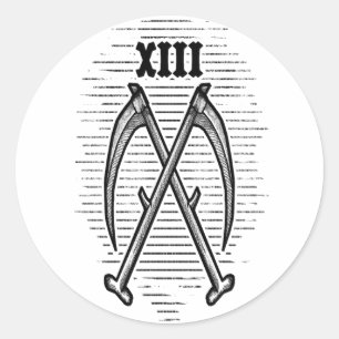 XIII CLASSIC ROUND STICKER