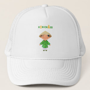 “Xin Chào” Kid Trucker Hat – Cute Cultural Gift