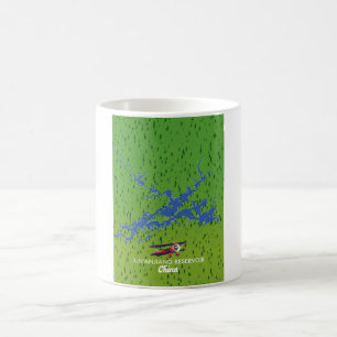 Xin'anjiang Reservoir China map Coffee Mug