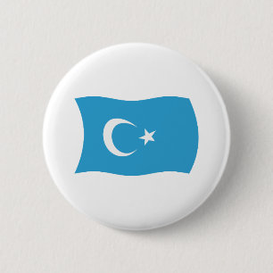 Xinjianj Uigur Flag Button