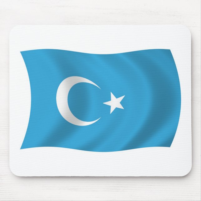 Xinjianj Uigur Flag Mousepad (Front)