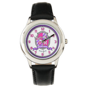 Xiomara girls name meaning letter X unicorn pink Watch