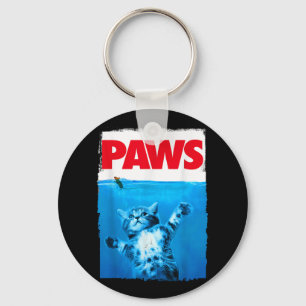 Xiongying Paws Cat And Mouse Top, Cute Funny Cat L Key Ring