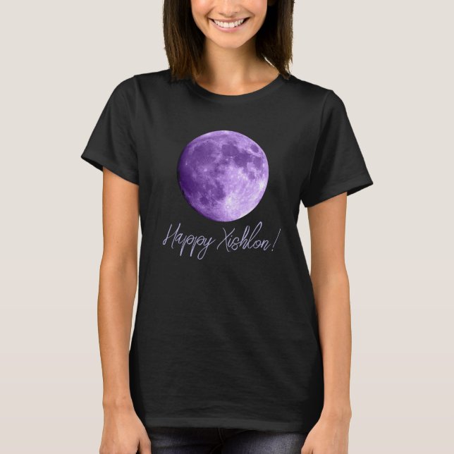 Xishlon Moon Black Witch Books Themed T-shirt (Front)