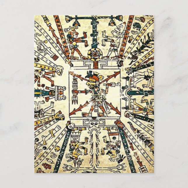 Xiuhtecuhtli Aztec Death God Postcard (Front)