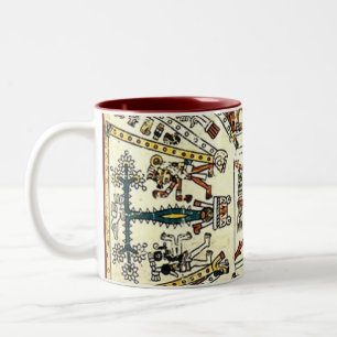 Xiuhtecuhtli Aztec Death God Two-Tone Coffee Mug
