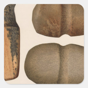 XIX Stone implements, New Mexico Square Sticker