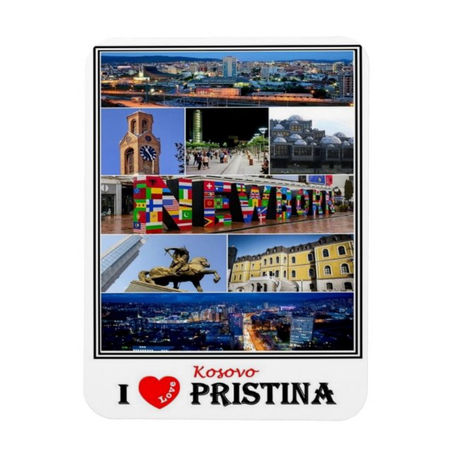 XK Kosovo - Pristina - Magnet (Vertical)