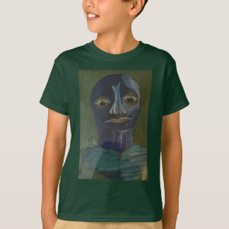 XKA PRIVATE COLLECTION blue Man Thinking T-Shirt