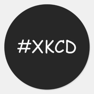 xkcd Hashtag Classic Round Sticker