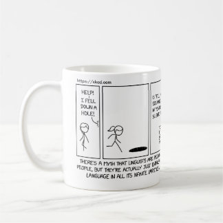 xkcd linguist humour - Georgetown OLE Coffee Mug