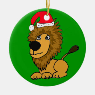 XL- Cute Lion Christmas Ornament