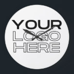 XL Large Business Logo Custom Clock<br><div class="desc">Custom Business Logo Large rubber stamp</div>