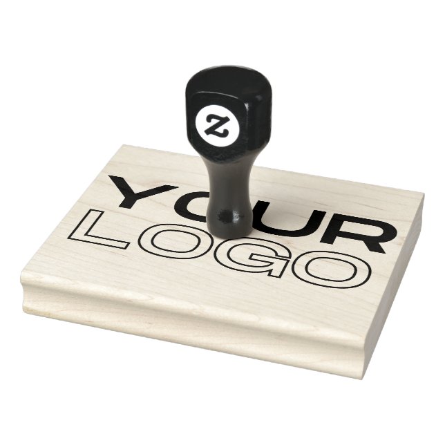 XL Large Business Logo Custom Rubber Stamp (Stamp)