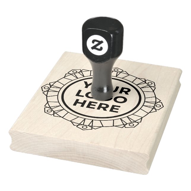 XL Large Business Logo Custom Rubber Stamp (Stamp)
