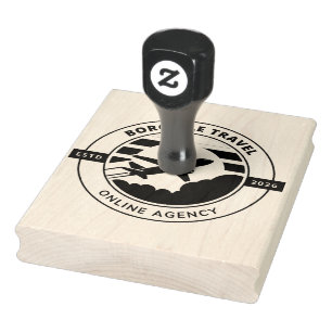 XL Large Business Logo Custom Rubber Stamp