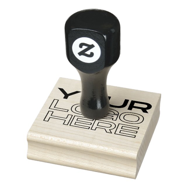 XL Large Business Logo Custom Rubber Stamp (Stamp)