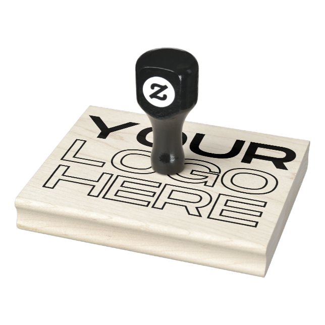 XL Large Business Logo Custom Rubber Stamp (Stamp)