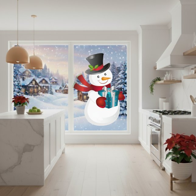 XL-Snowman Window Cling (Snowman Window Cling)