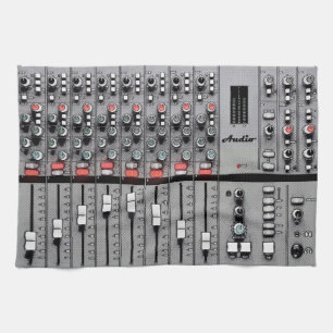 XL Studio Gear Dust Cover: Audio Mixer Design Tea Towel