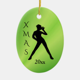 Xmas 20xx Dance Tree Ornament Dancer Both Sides