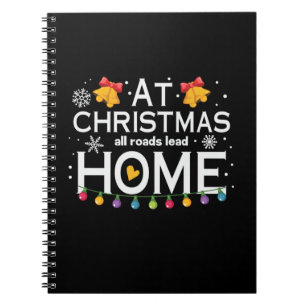 Xmas All Roads Load Home Notebook