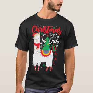 Xmas Alpaca Llama - Christmas In July  T-Shirt